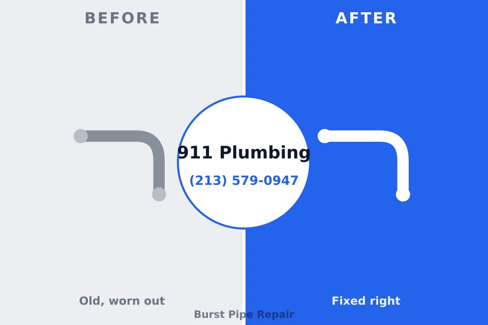 Before and after: plumbing company Eden Prairie, MN